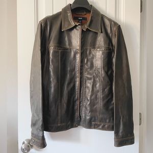 The Gap vintage Aviator men’s leather jacket size M